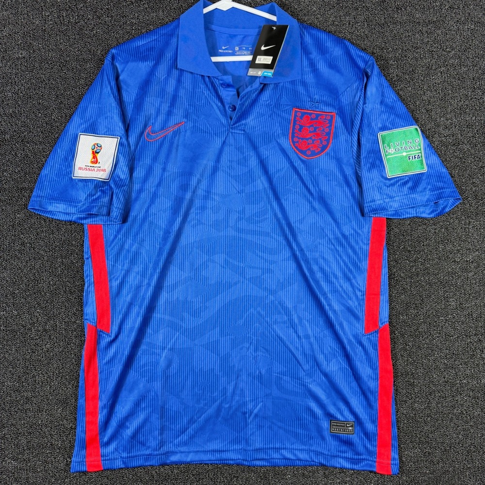 NWT England Away Jersey Russia World Cup 2018 Nike Aeroswift Polo Shirt Futbol